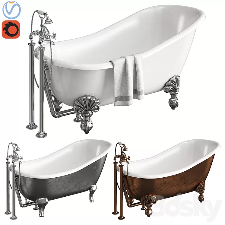 Devon & Devon Regina Bath 3D Model