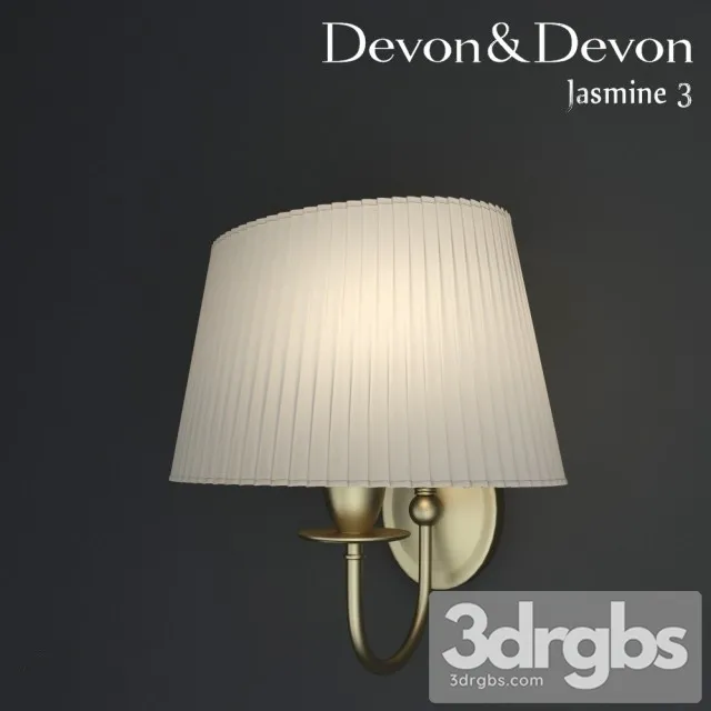 Devon Jasmine Wall Light 3D Model Download