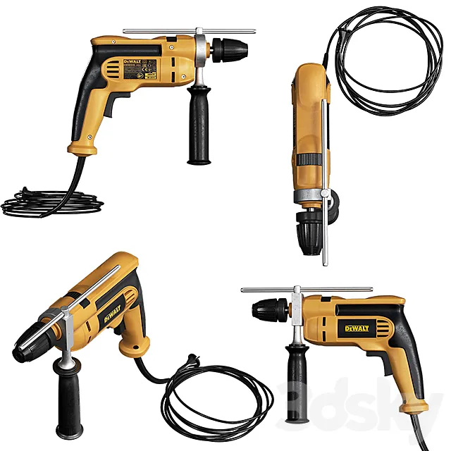 dewalt hammer drill 3D Model