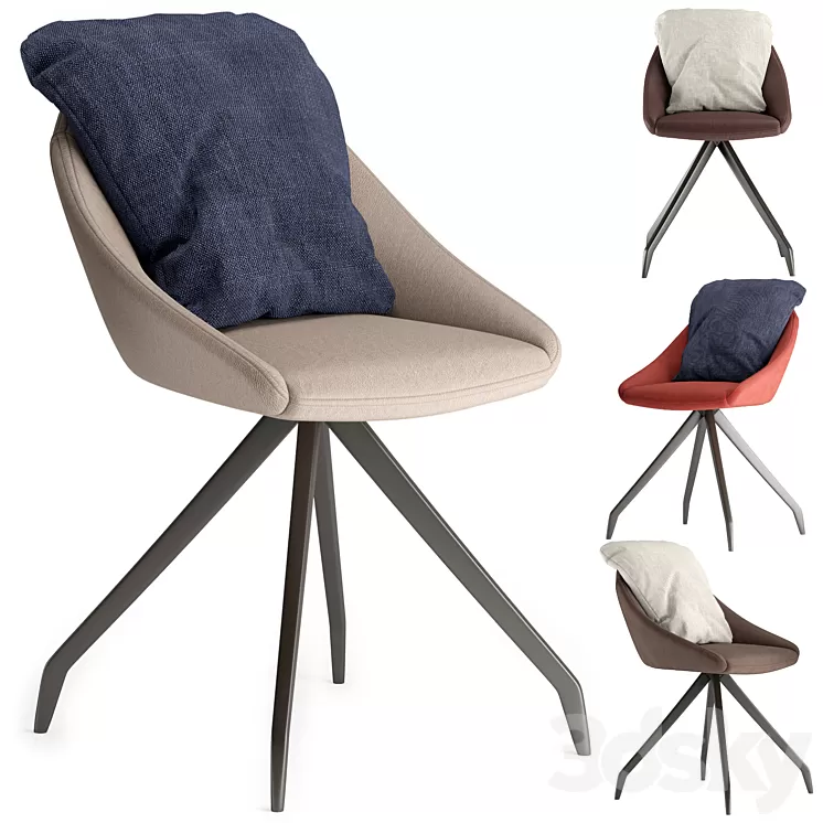 Dexter armchair 3D Model Free
