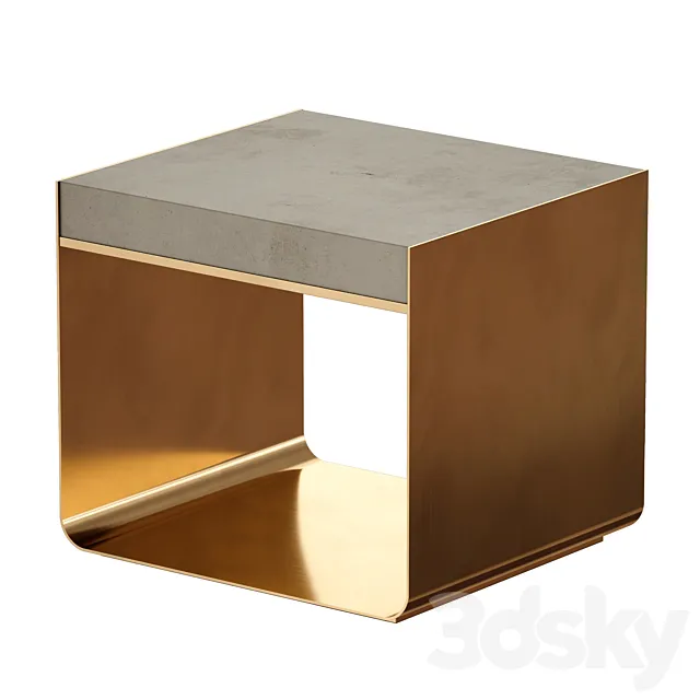 Dexter Concrete Top End Table (Crate and Barrel) 3DModel