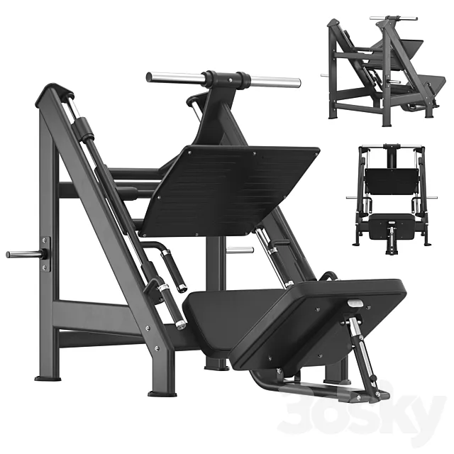 DHZ Fitness E-7056 Leg Press 3D Model