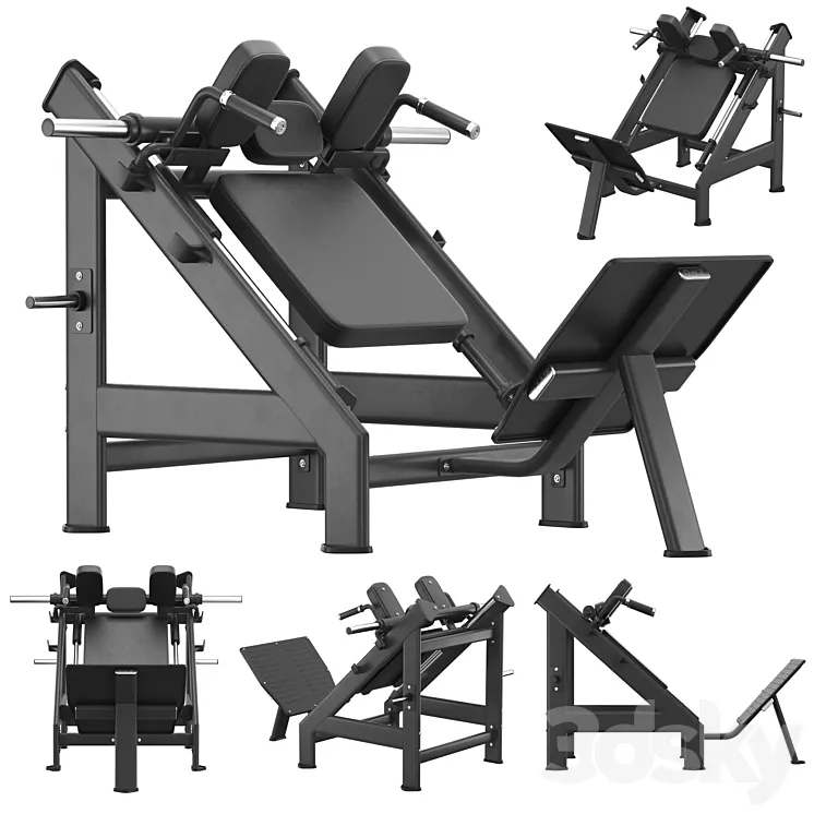 DHZ Fitness E-7057 Hack Machine 3D Model Free
