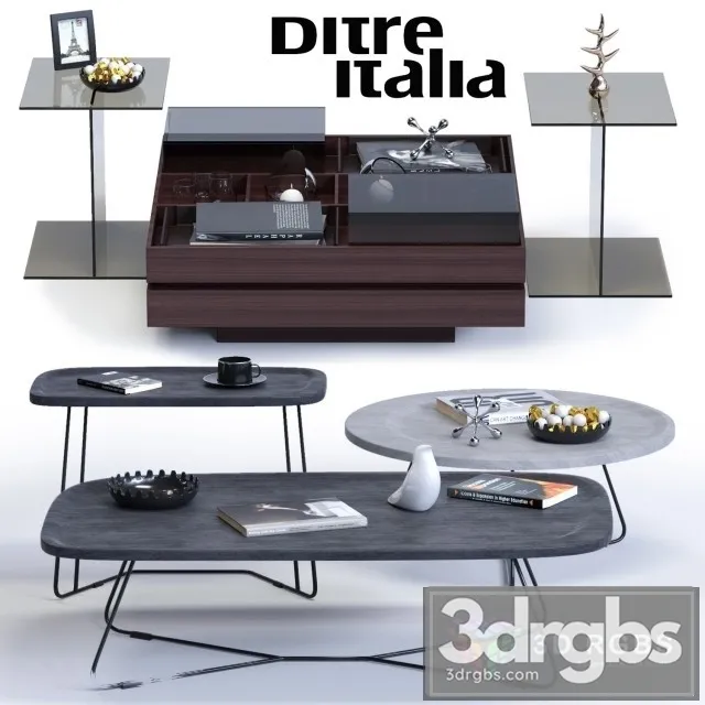 DI Coffee Tables 3D Model Free