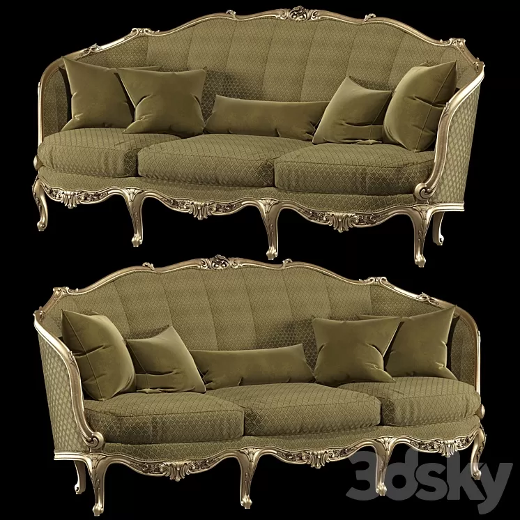 di mano in mano Barocchetto sofa 3D Model