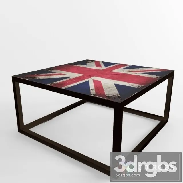 Dialma Brown Coffe Table 3D Model Download