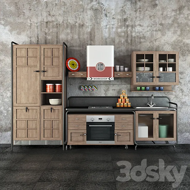Dialma Brown Workshop kitchen 3DModel