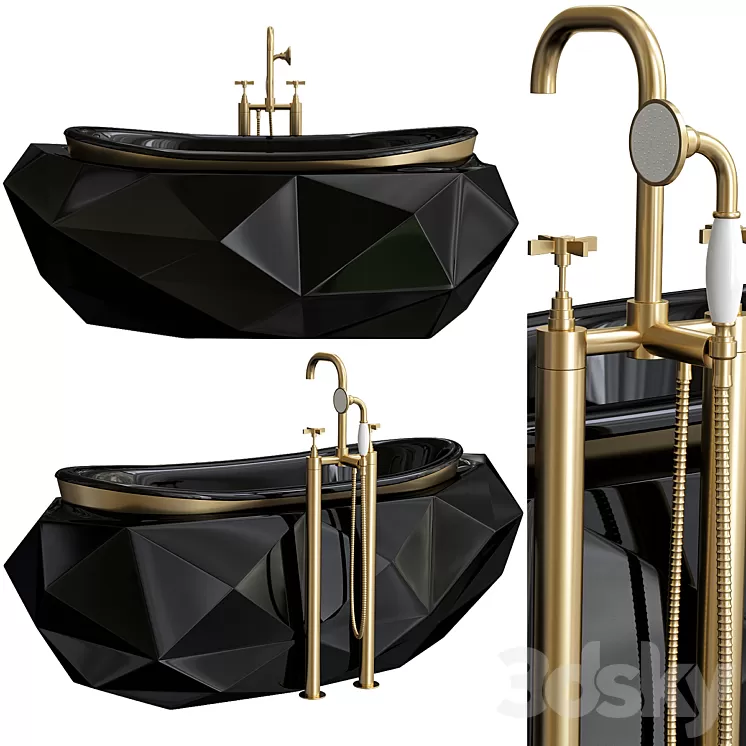 DIAMOND BATHTUB 3D Model
