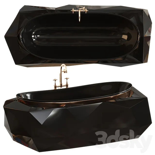 Diamond Bathtub by Maison Valentina 3D Model