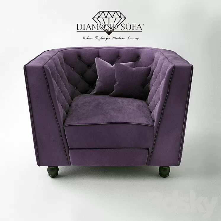 Diamond Chair Bellini Button / Diamond Sofa 3D Model