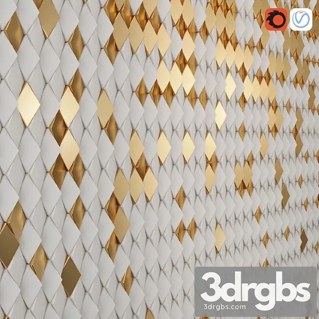 Diamond columns 3D Model Free