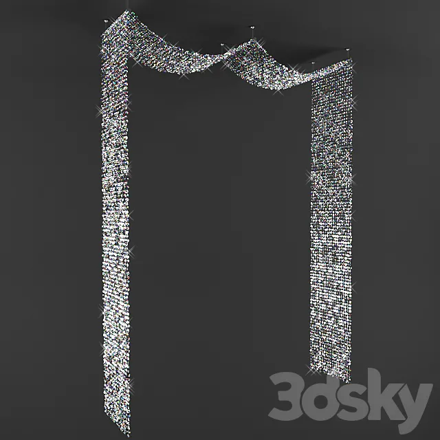Diamonds Beaded Decor 3D Model