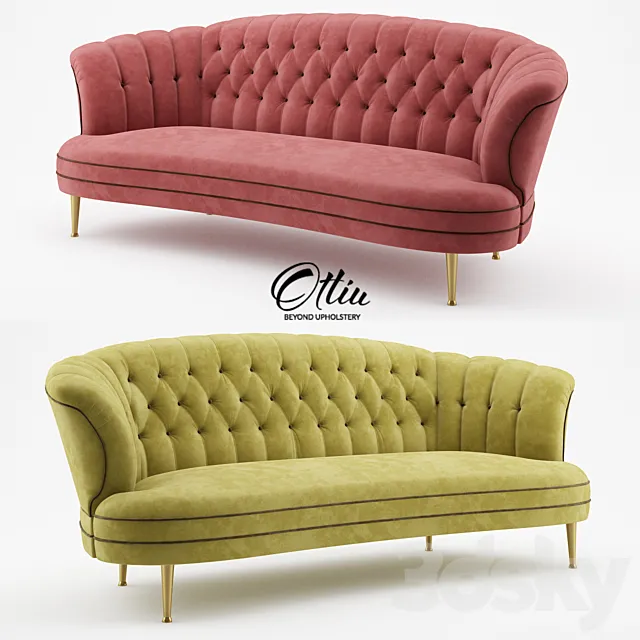 Diana sofa - Ottiu 3D Model