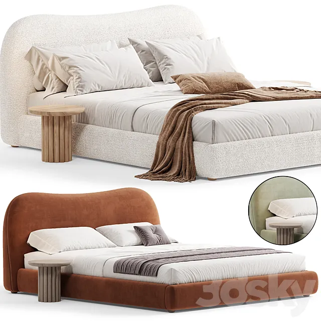Diana White Bouble Queen Bed By CB2 Free Download