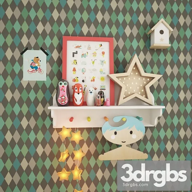 Diekor Dlia Dietskoi Mal Chika 3D Model Free