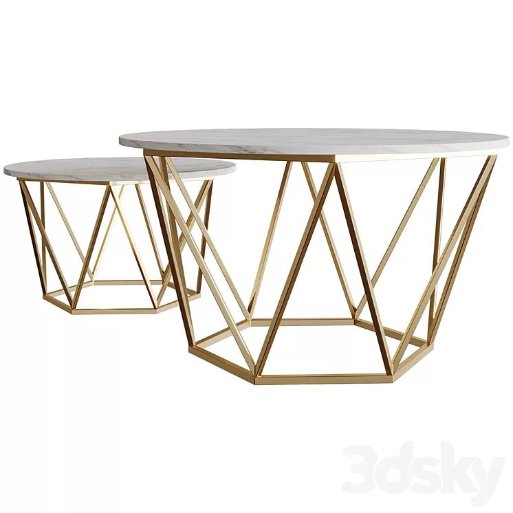 Diemer coffee table Coffee table 3D Model Free