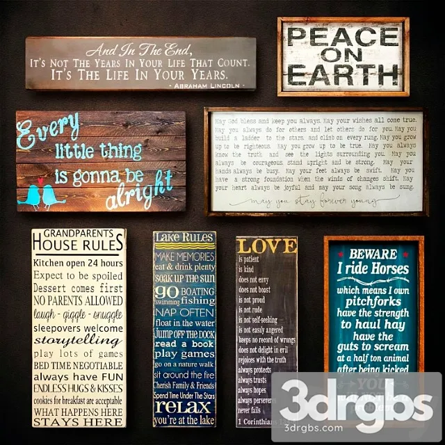 Dierieviannoie Panno Collection 27 3D Model Free