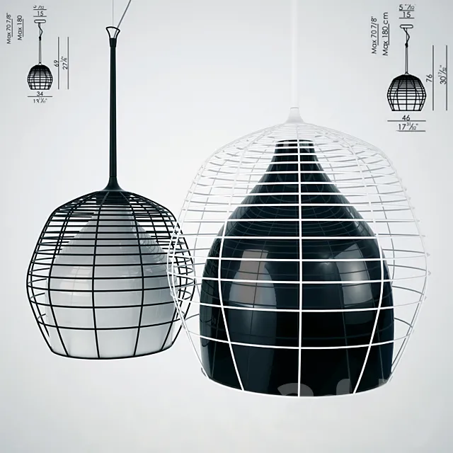 Diesel by Foscarini - Cage Pendant 3DModel
