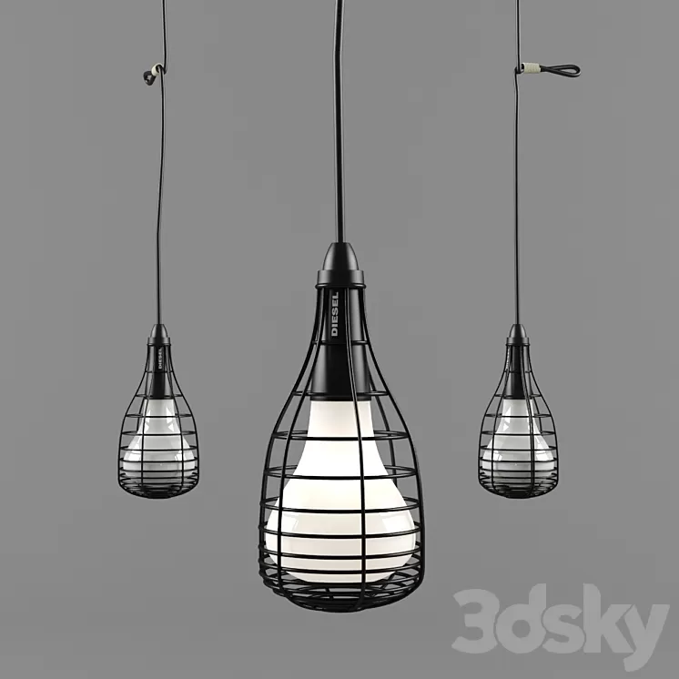 DIESEL CAGE LIGHT 3D Model