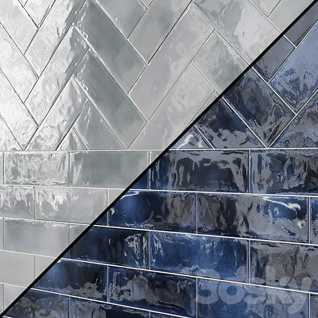 Diesel Camp White Glaze 4x12 Ceramic Tile 3D Model