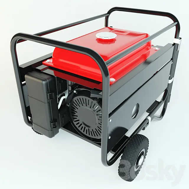 Diesel generator 3D Model