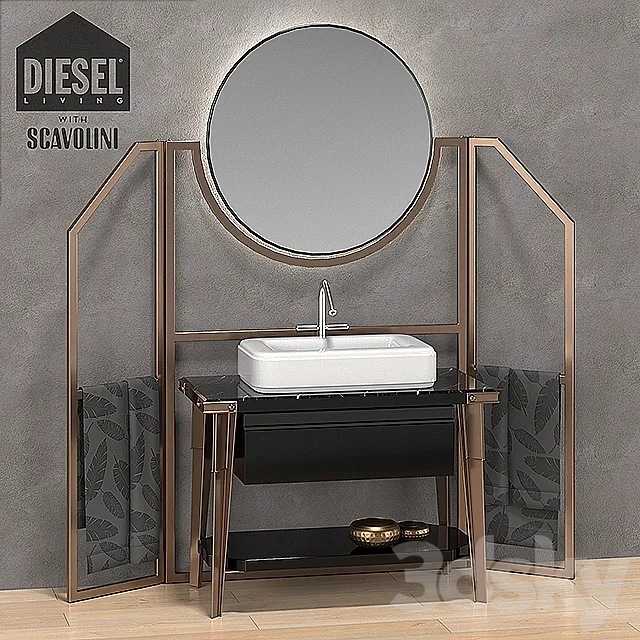 Diesel with Scavolini The Bathroom 3D Model