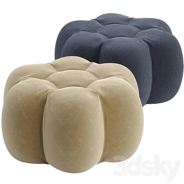 Diff color pouf 3D Model