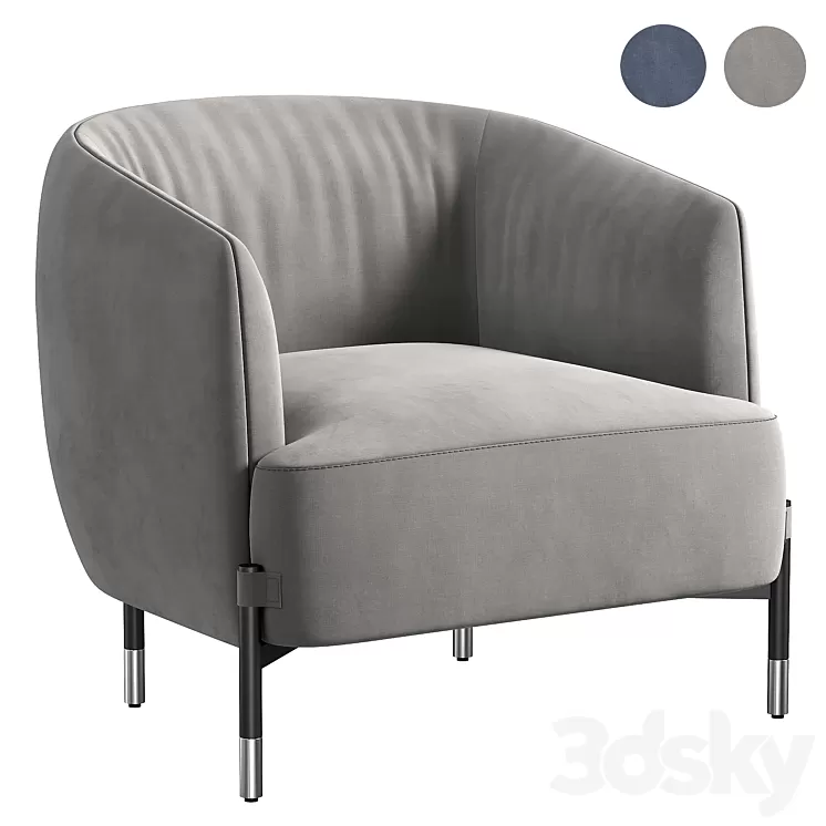 Diga Nicoline Armchair 3D Model Free
