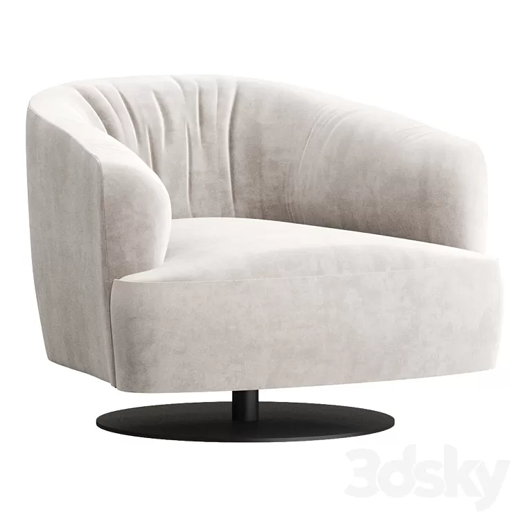 DIGA | Swivel armchair By NICOLINE 3D Model