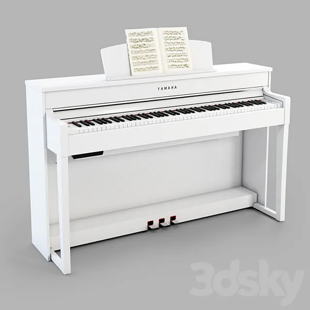 Digital piano YAMAHA Clavinova Cpl 535 3D Model