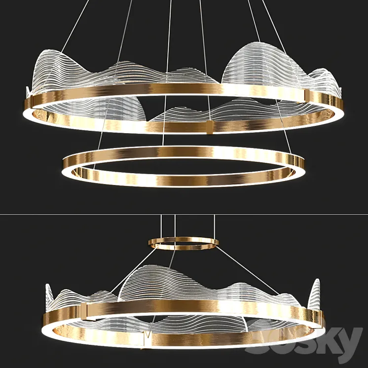 DIGNITY Lampatron Chandelier 3D Model Free