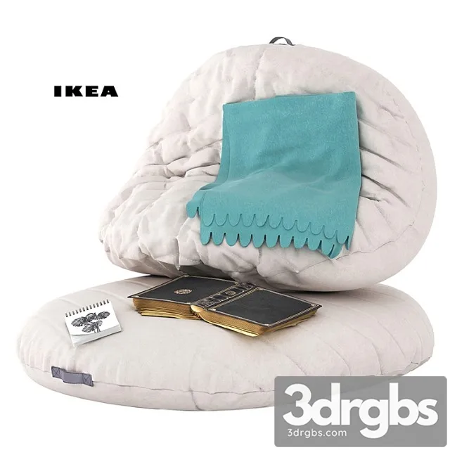 Digult pouf ikea 2 3D Model Free