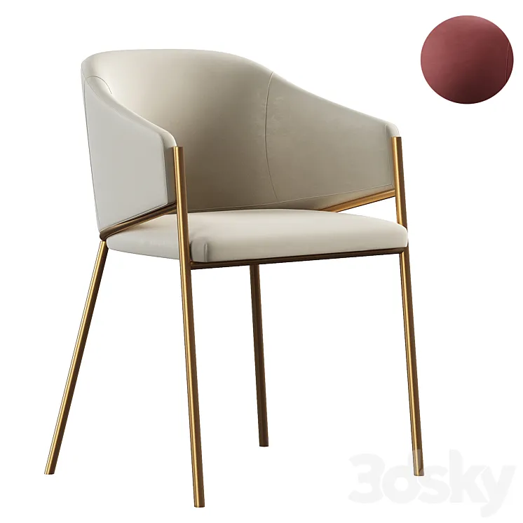 Dill dining chair 3D Model Free