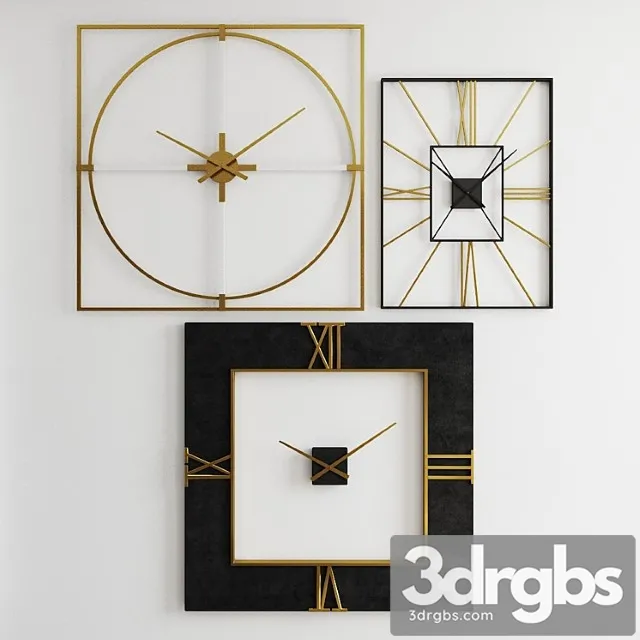 Dillwyn clovic medfield oversized wall clock 3D Model Free