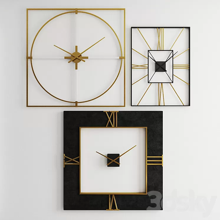 Dillwyn Clovic Medfield Oversized Wall Clock 3D Model