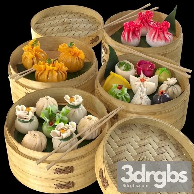 Dim Sum 02 3D Model Free