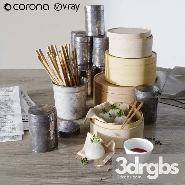 Dim Sum 3D Model Free