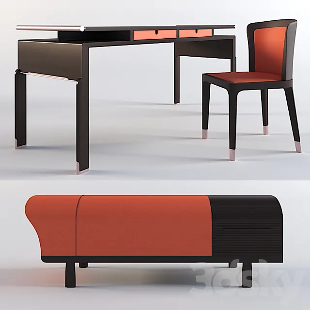 Dimensione Chi Wing Lo 01 furniture set 3DModel