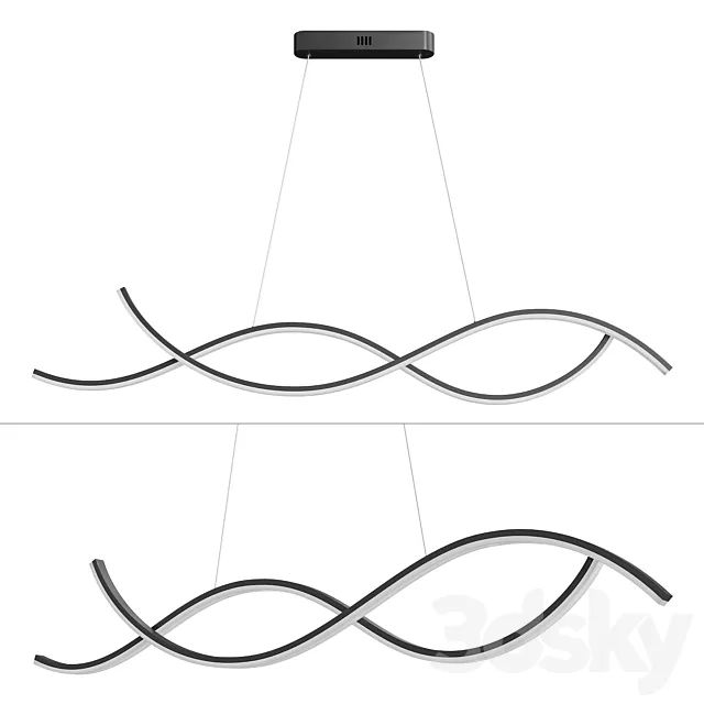 Dimmable Pendant Chandelier 3D Model