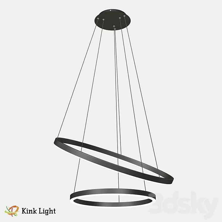 Dimmable suspension Thor black 08219.19 OM 3D Model