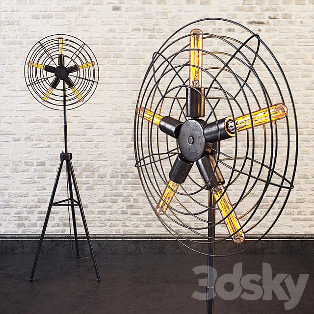 Dimond Quensbury Restoration Fan Oil Rubbed Bronze 3D Model