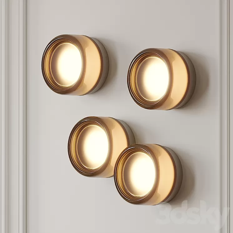 Dimple Smoke Sconce by Rich Brilliant Willing 3D Model