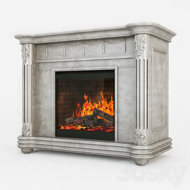 Dimplex Rome White 3D Model