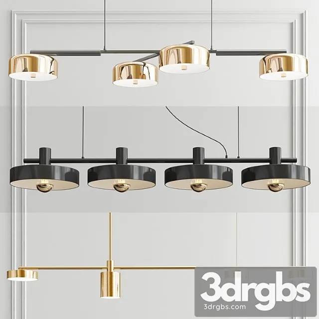 Diner Pendant Light 3 Types 3D Model Free