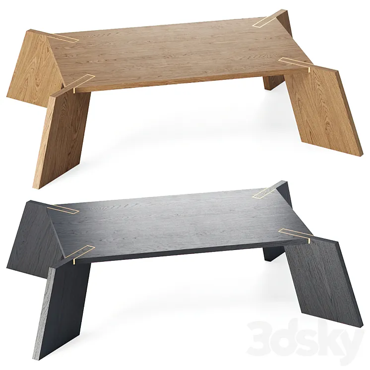 Dingo restaurant modern table / Wooden restaurant table 3D Model Free