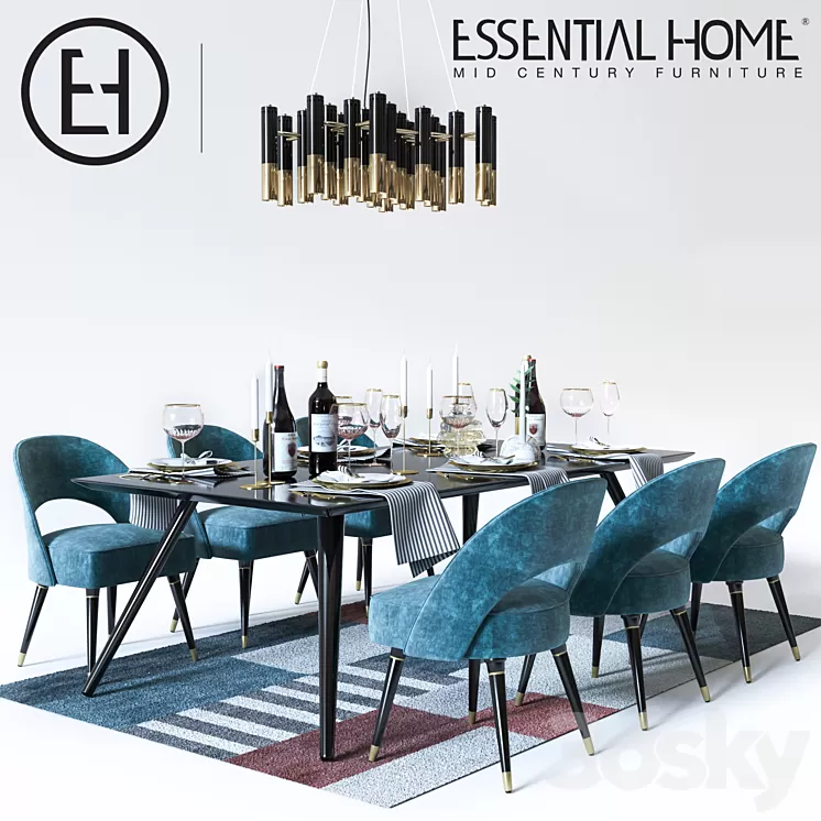 Dining and serving 3D Model