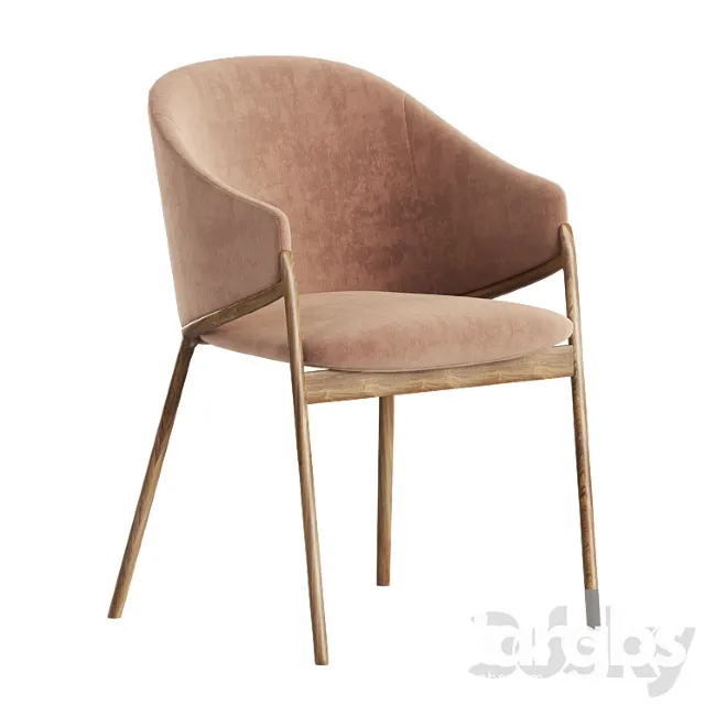 Dining Chair Angel Cerda 3D Model Free