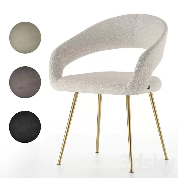 Dining chair bravo 3D Model Free