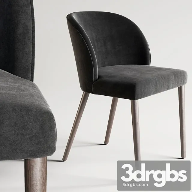 Dining chair camille 2 3D Model Free