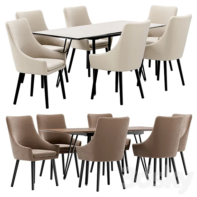 Dining chair Dafna and table Diego Free Download